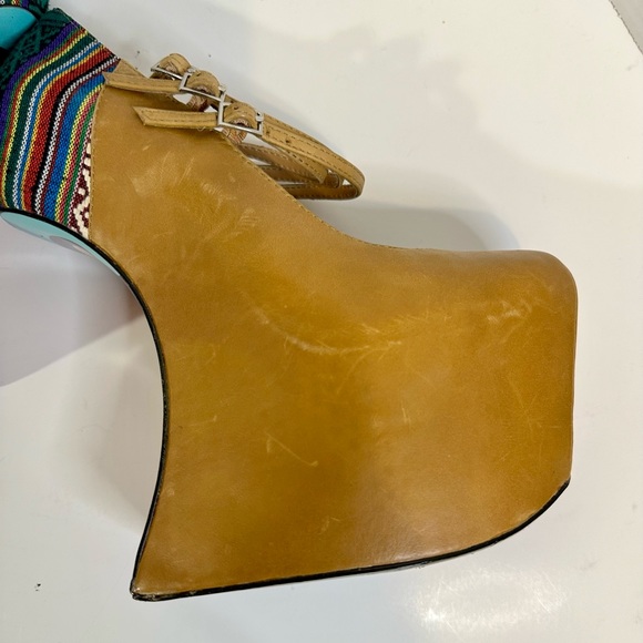 Taylor Says Hispanic Heritage Inspired Heelless Platform Light Brown Chili 7M - Picture 8 of 16